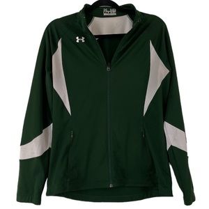 Forest green under armour track jacket